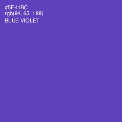 #5E41BC - Blue Violet Color Image