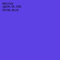 #5E41E4 - Royal Blue Color Image