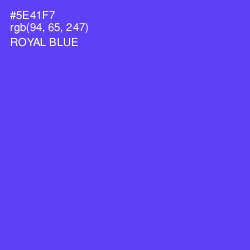 #5E41F7 - Royal Blue Color Image