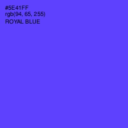 #5E41FF - Royal Blue Color Image