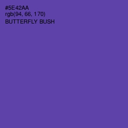 #5E42AA - Butterfly Bush Color Image