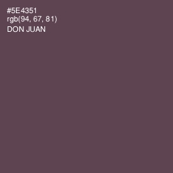 #5E4351 - Don Juan Color Image