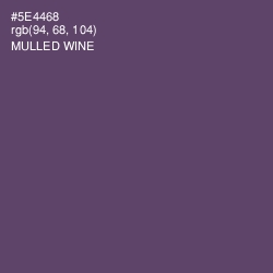 #5E4468 - Mulled Wine Color Image