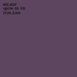 #5E455F - Don Juan Color Image