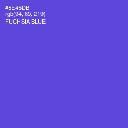 #5E45DB - Fuchsia Blue Color Image