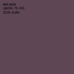 #5E4654 - Don Juan Color Image