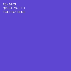 #5E46D3 - Fuchsia Blue Color Image