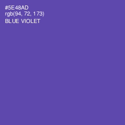 #5E48AD - Blue Violet Color Image