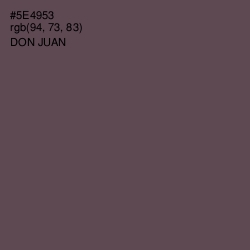 #5E4953 - Don Juan Color Image