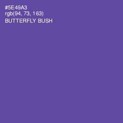 #5E49A3 - Butterfly Bush Color Image