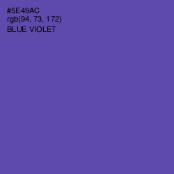 #5E49AC - Blue Violet Color Image