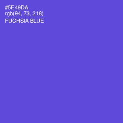 #5E49DA - Fuchsia Blue Color Image