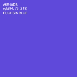 #5E49DB - Fuchsia Blue Color Image