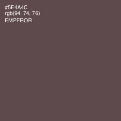 #5E4A4C - Emperor Color Image