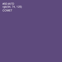 #5E4A7D - Comet Color Image