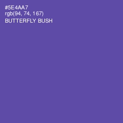 #5E4AA7 - Butterfly Bush Color Image