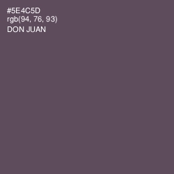 #5E4C5D - Don Juan Color Image