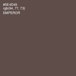 #5E4D49 - Emperor Color Image