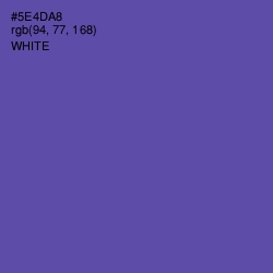 #5E4DA8 - Butterfly Bush Color Image