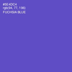 #5E4DC4 - Fuchsia Blue Color Image