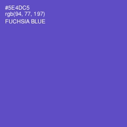 #5E4DC5 - Fuchsia Blue Color Image