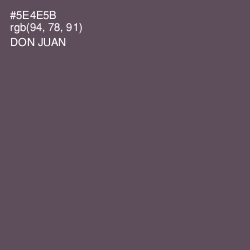 #5E4E5B - Don Juan Color Image