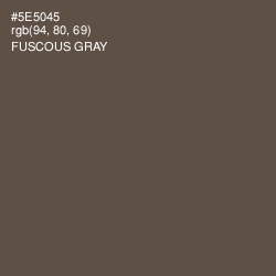 #5E5045 - Fuscous Gray Color Image