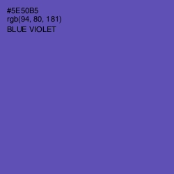 #5E50B5 - Blue Violet Color Image