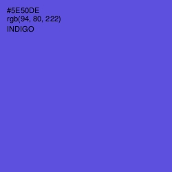 #5E50DE - Indigo Color Image