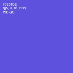 #5E51DE - Indigo Color Image