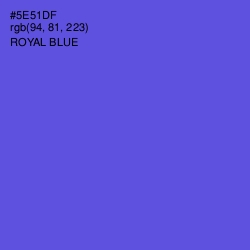 #5E51DF - Royal Blue Color Image