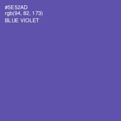 #5E52AD - Blue Violet Color Image