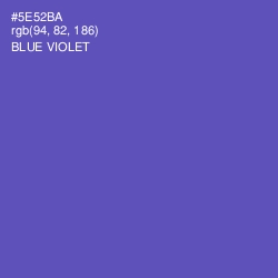 #5E52BA - Blue Violet Color Image