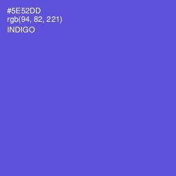 #5E52DD - Indigo Color Image