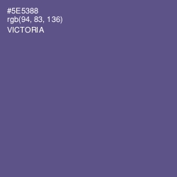 #5E5388 - Victoria Color Image