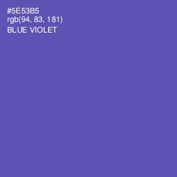 #5E53B5 - Blue Violet Color Image