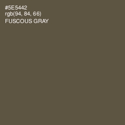 #5E5442 - Fuscous Gray Color Image