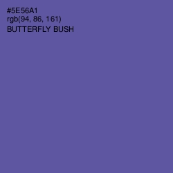 #5E56A1 - Butterfly Bush Color Image