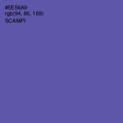 #5E56A9 - Scampi Color Image