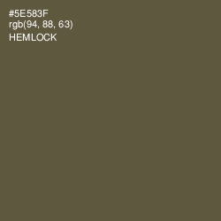 #5E583F - Hemlock Color Image