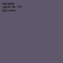 #5E586B - Mid Gray Color Image