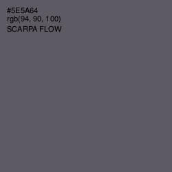 #5E5A64 - Scarpa Flow Color Image