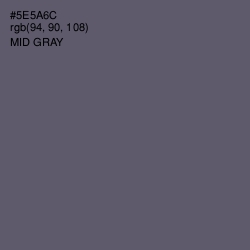 #5E5A6C - Mid Gray Color Image