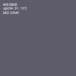 #5E5B6B - Mid Gray Color Image