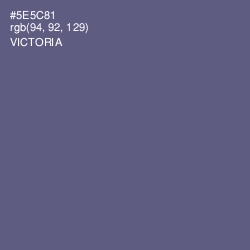 #5E5C81 - Victoria Color Image