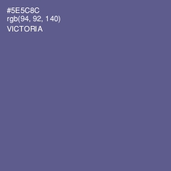 #5E5C8C - Victoria Color Image