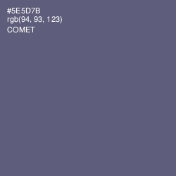 #5E5D7B - Comet Color Image