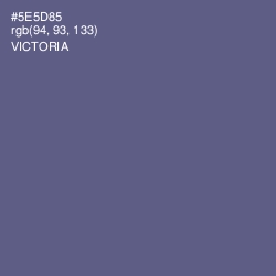 #5E5D85 - Victoria Color Image