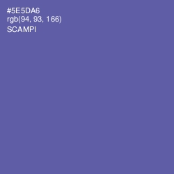 #5E5DA6 - Scampi Color Image