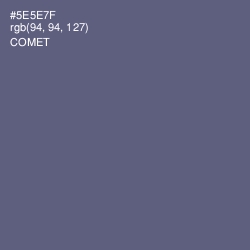 #5E5E7F - Comet Color Image